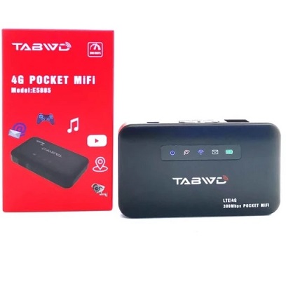 מודם נתב סלולרי דור 4 עם חיבור LAN רשת TABWD E5885 4G LTE Wi-Fi Modem RJ45 2.4GHz 300MBps